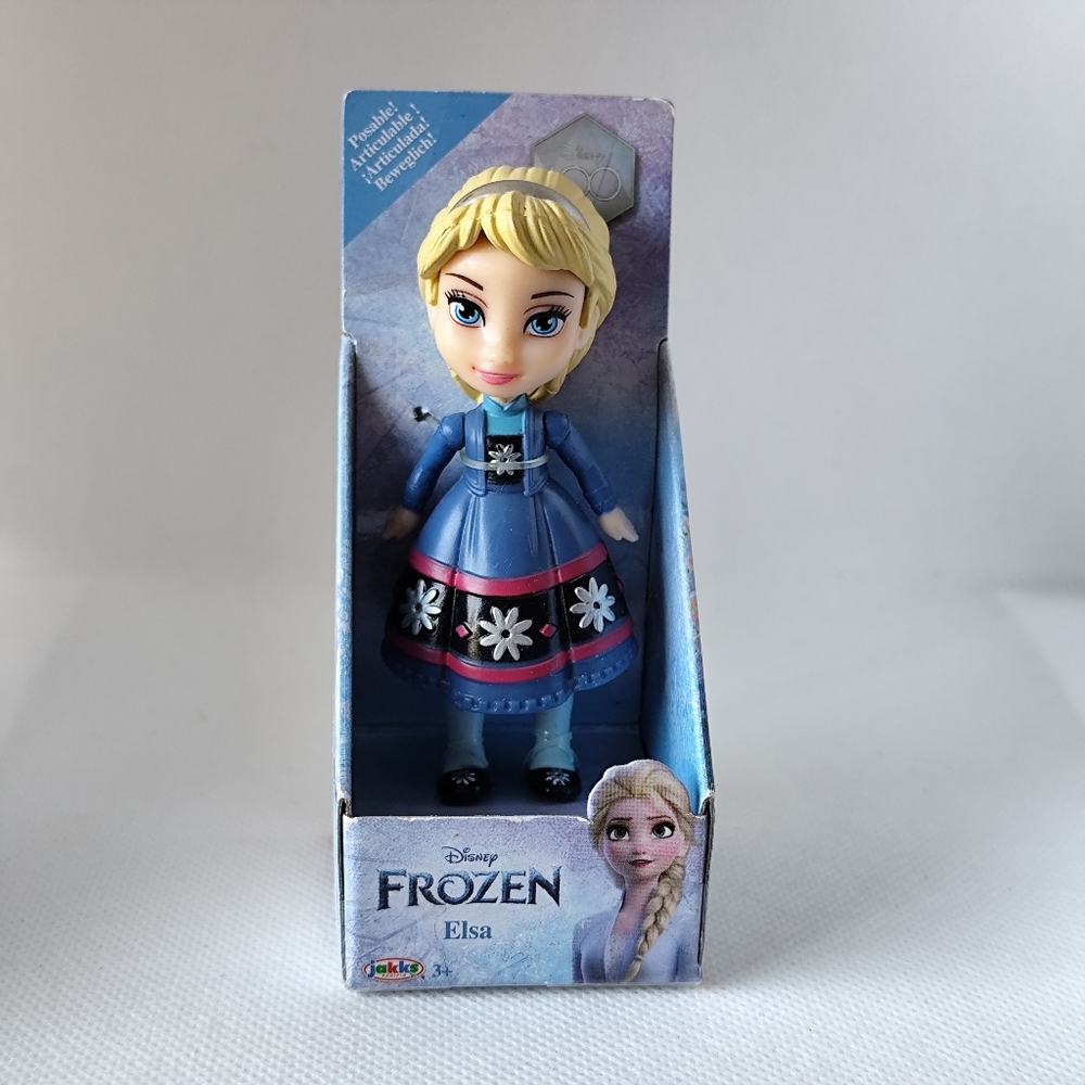 4/$50⭐️New Disney Frozen Mini ELSA Doll 3.5" Poseable Figure Toddler Snowflake